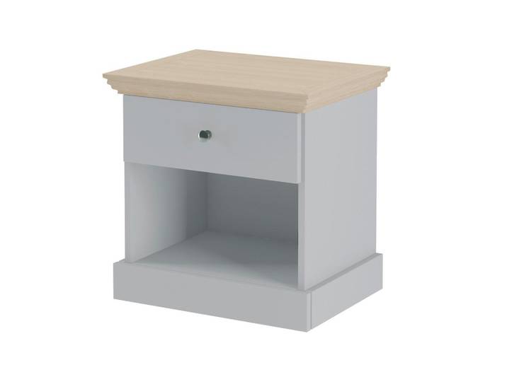 NACHTTISCH Binz, Eiche Grau B: 45 cm