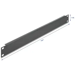 DELOCK 19" Netzwerkschrank Blindabdeckung 1 HE schwarz