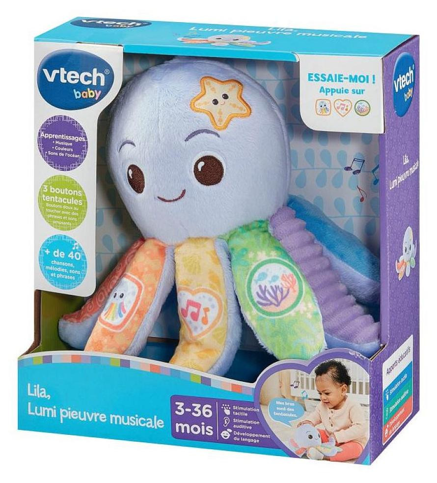 VTech Baby Lila Lumi Muzikale Octopus, Paars