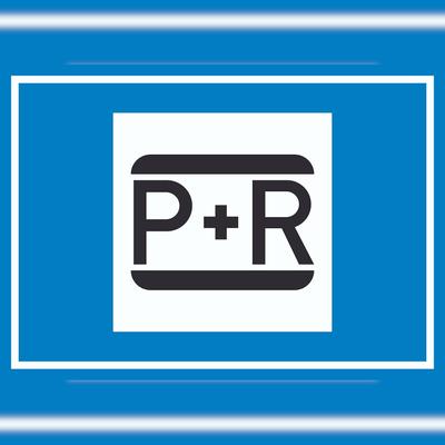HB-Druck Parken und Reisen Symbol Schild A1 (594x841mm)