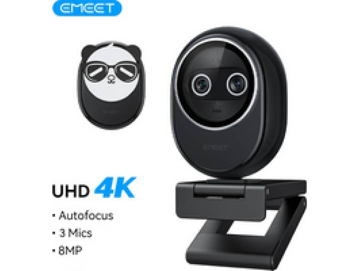 Webcam 4K EMEET Dual-Camera AI-aangedreven 4K-camera Ideaal voor streaming/bureauset-up
