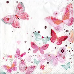Papierservietten "Schmetterlinge", 33 x 33 cm, 20 Stück