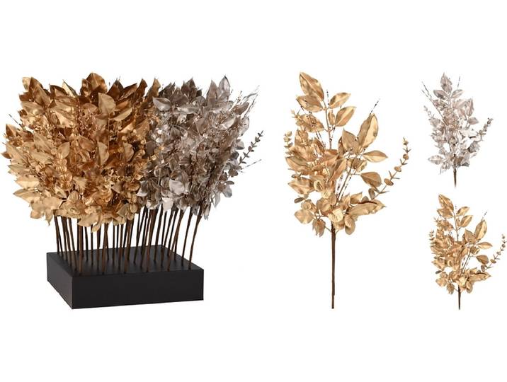 Kunstblume MERRY champagnerfarben metallisch