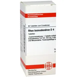 RHUS Toxicodendron D 4 Tabletten 80 St