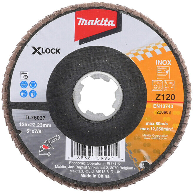 Makita Disque abrasif éventail 125 mm Z120 (D-76037)