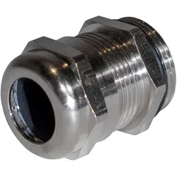 Plica, Kabelverbindung, Kabelverschraubung M 63 Messingvernickelt KV M63 MS