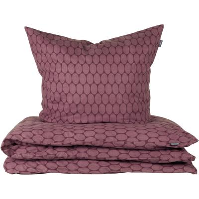 Bettwäsche SCHIESSER "Drops aus wärmender Feinbiber-Qualität mit dezentem Grafikprint", lila (mauve), B/L: 135cm x 200cm, 1 Stk., 1 Stk., Feinbiber, B/L: 80cm x 80cm, 2 Stk., Feinbiber, Obermaterial: 100% Baumwolle, Bettwäsche, Bettwäsche, OEKO-TEX...