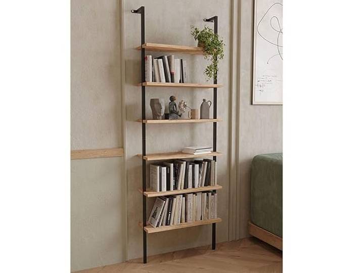 ROCKING GIFTS Regal im Industriestil Madera 6 Regale Holz und Metall 183x60 cm