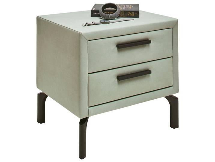 Dieter Knoll Nachtschrank, Mintgrün, 2 Schublade(n) Schubladen, 49x32.5x41 cm, Typenauswahl, Schlafzimmer, Nachttische