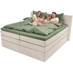 Boxspringbett AYDA (LF 200x220 cm) - Bezug: Stoff - LF 200x220 cm