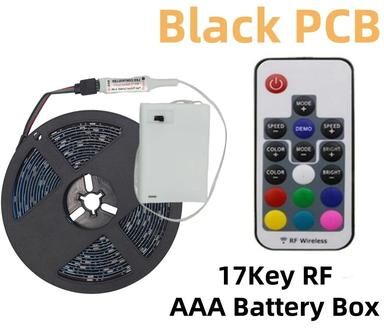 Uplift Picks Portable Battery Powered RGB LED Strip For Colorful Flexible Accent Lighting black (17 Key Kit) 1m ip65 Waterproof