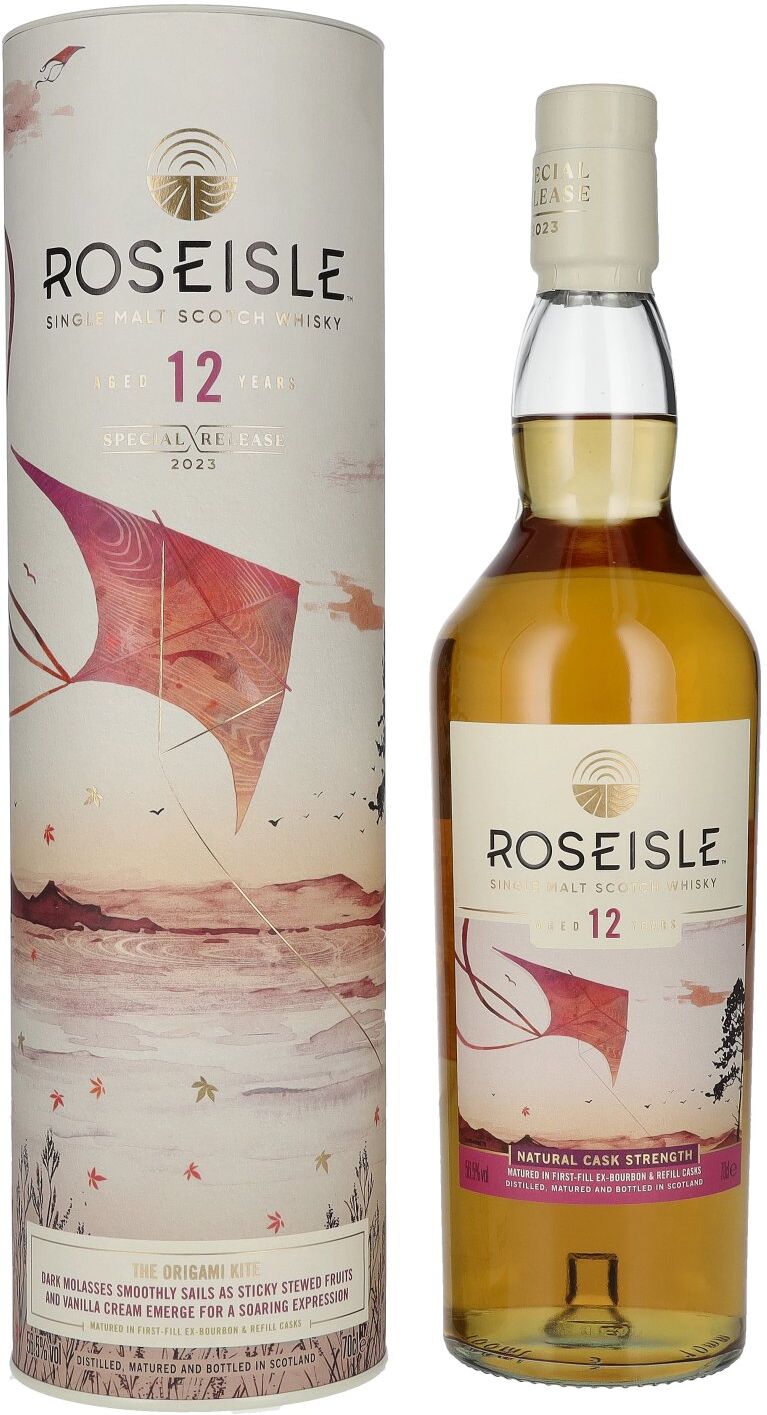 Mortlach Whisky Roseisle 12 Years Old ORIGAMI KITE Single Malt Special Release 2023 56,5% Vol. 0,7l in Geschenkbox