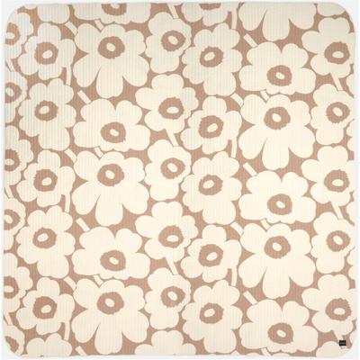 Tagesdecke MARIMEKKO "UNIKKO", beige, B:260cm L:260cm, Baumwolle, Tagesdecken, passend zum Kissenbezug und Bettbezug UNIKKO