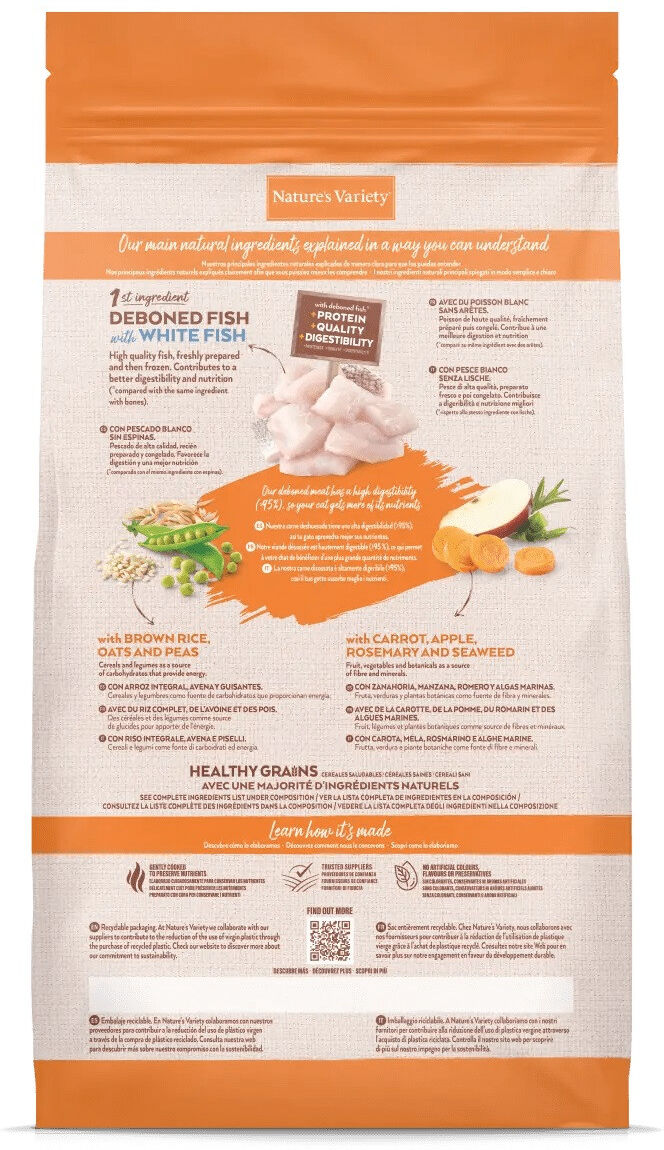Nature`s Variety Healthy Grain Kitten Pescado Blanco 300 gr