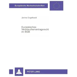 Engelhardt:Europäisches Verbrauchervert, Fachbücher von Janine Engelhardt