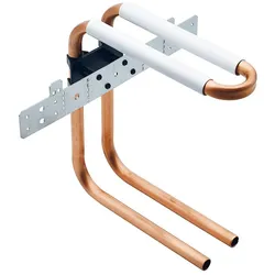 Wandverbindung mit Rohrbogenheit Kupfer, 15x1,0 Höhe: 320mm ohne Isolierung