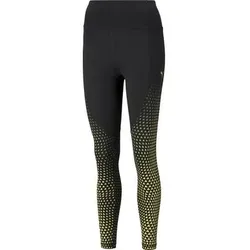 PUMA Damen Tights Train Digital Print High, Größe XS in Schwarz/Gelb Schwarz/Gelb