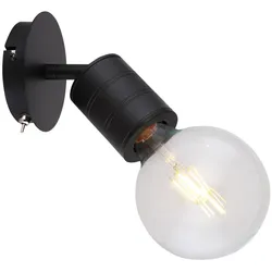 Globo 54030-1 Hermine Strahler Metall Schwarz, 1X E27