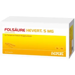 Folsäure Hevert 5 mg Ampullen 100X2 ml