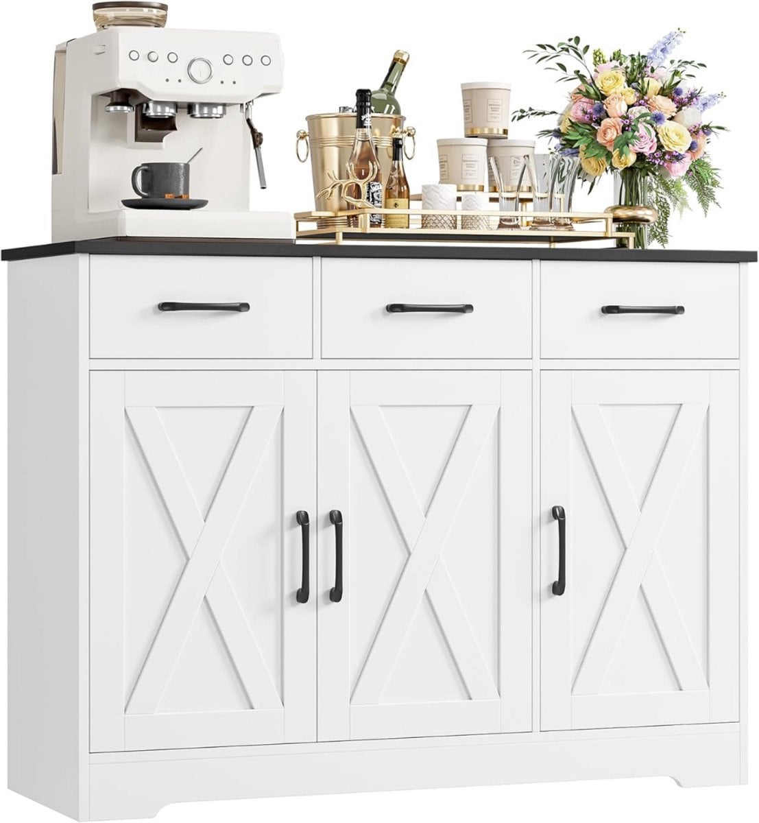 ApexArte® Modern Verplaatsbaar Keukeneiland en Keukenkast Organizer