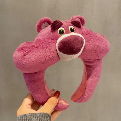 Uplifted Finds Disney Character Plush Hair Hoop Cartoon Winnie & Strawberry Bear Face Wash Headband 01
