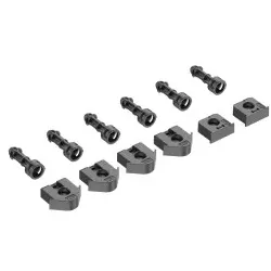 Spelsberg 72204501 Schnellverschluss-Set, tiefschwarz GEOS-S 4050/5040 SV