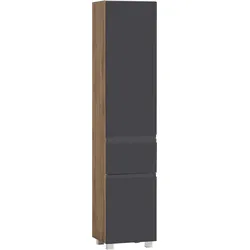 Hochschrank Varese Grau/Eiche