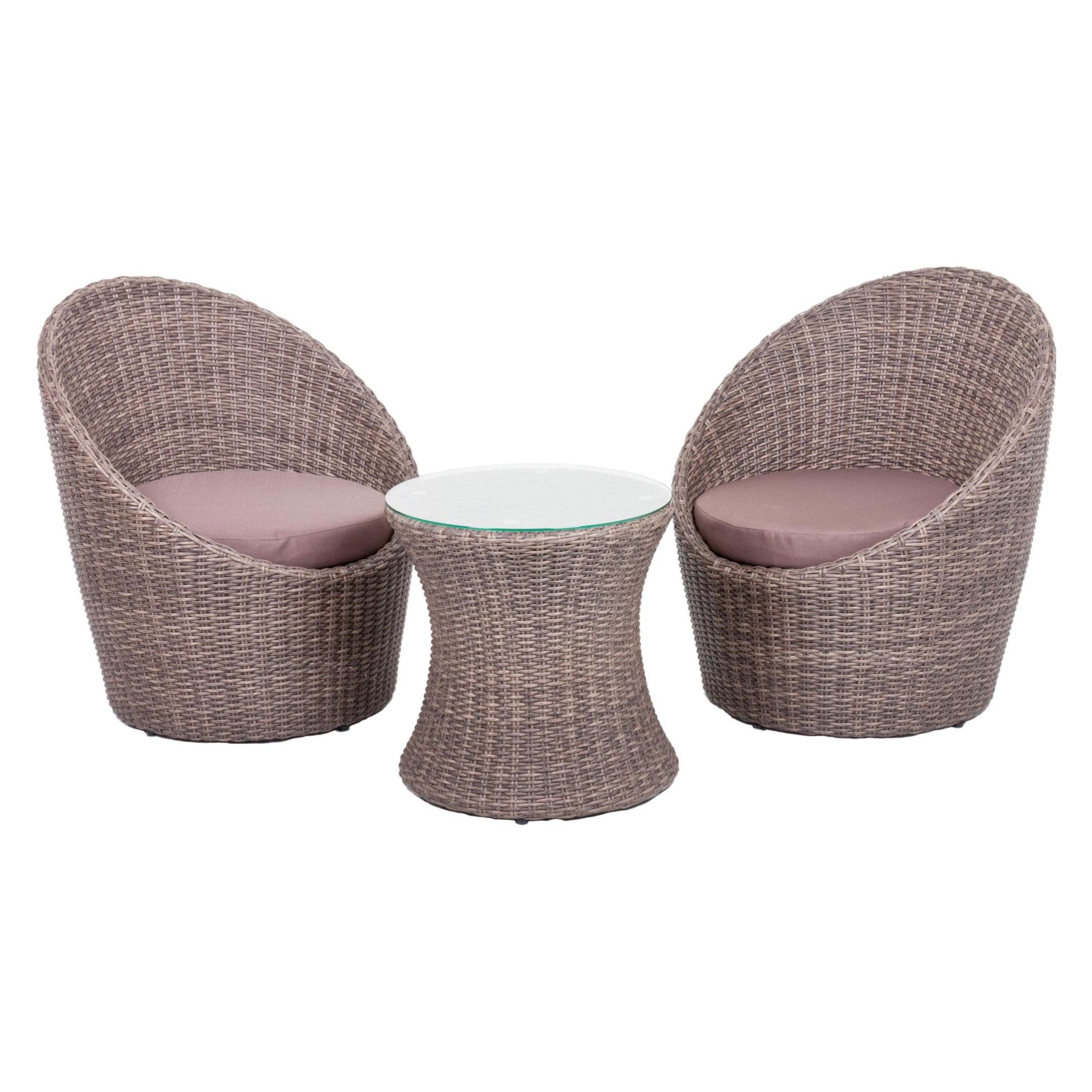 Garden Pleasure Poly Rattan Lounge Malibu 3tlg (970345)