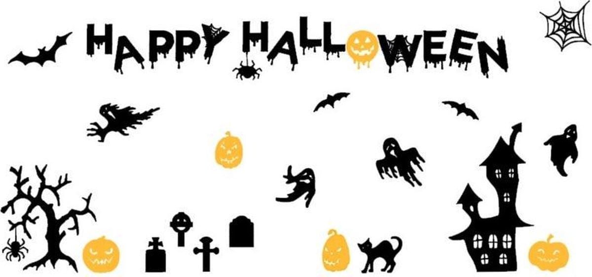 Griezelige Halloween raamdecoratie voor volwassenen