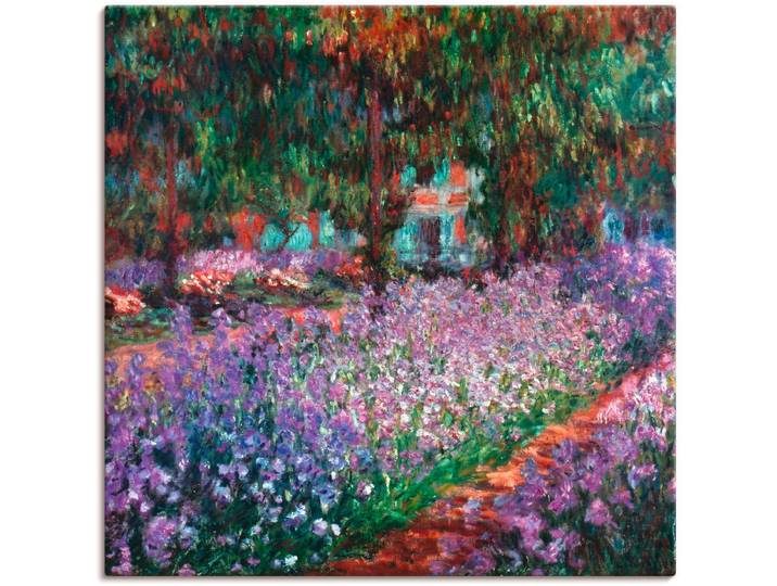 Wandbild ARTLAND Der Garten des Künstlers bei Giverny , lila (farbe bild(er): lila), B:50cm H:50cm, Bilder, Wandbild, als Alubild, Leinwandbild in verschied. Grössen