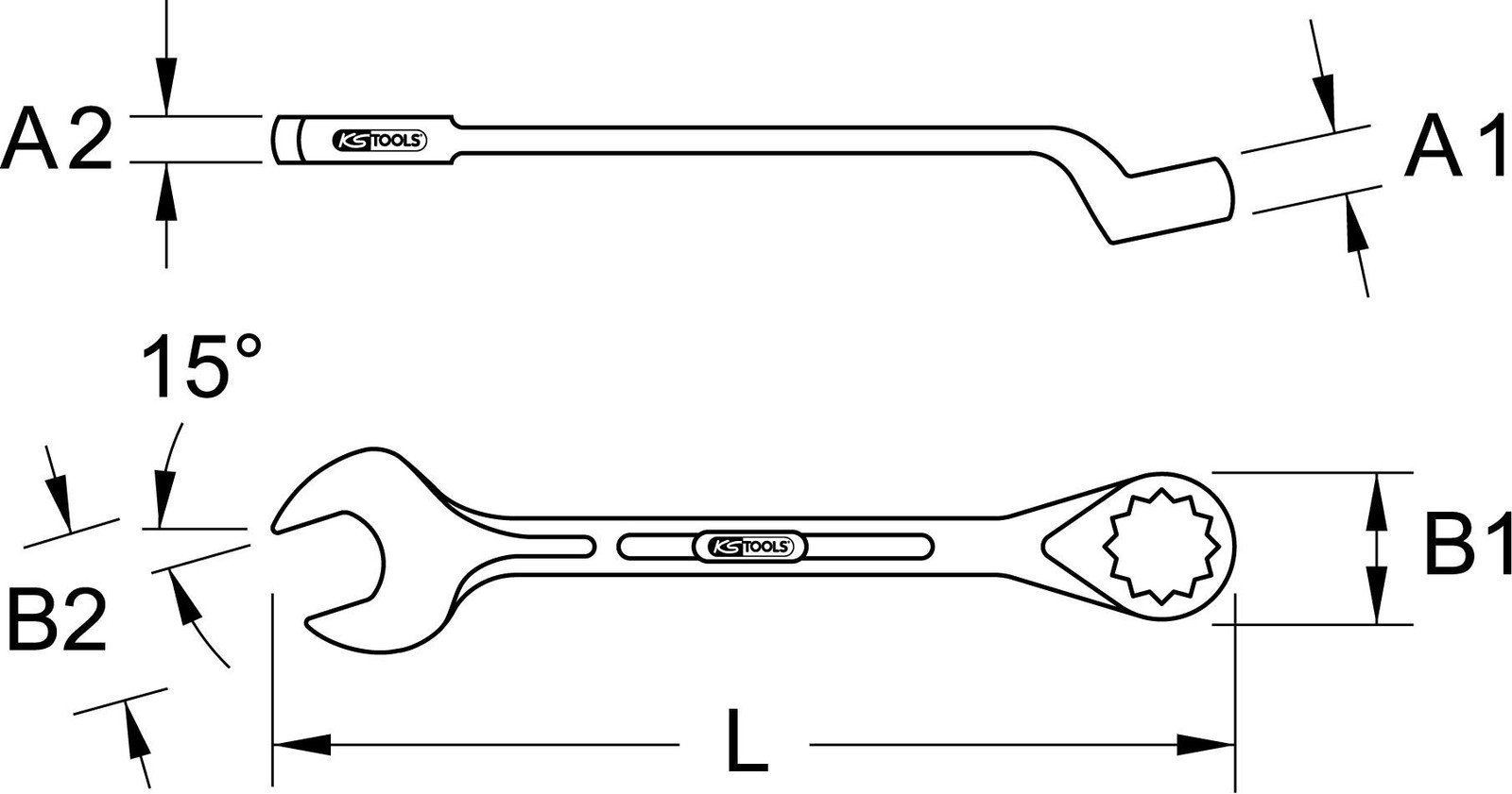 KS Tools 517.2641 Ringsleutel / tangsleutel