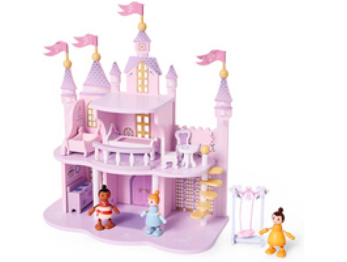 LUPILU® Château de princesses Disney en bois