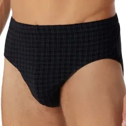 Schiesser Cotton Casuals Brief Schwarz Ökologische Baumwolle Small Herren