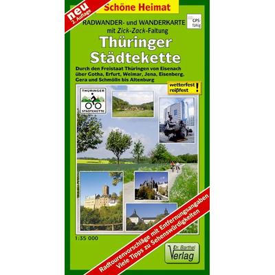 Radwander- und Wanderkarte Thüringer Städtekette, Sonstige von Verlag Barthel, Barthel, A, 978-3-89591-183-5