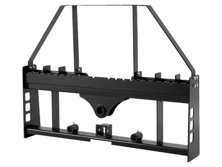 Châssis de fourches à palettes VEVOR pour chargeuses compactes\, 1814 kg\, 1150 mm Rehausses de châssis de fourches à palettes avec attelage de remorque de 50\,8 mm & manchons de lance\, adaptées aux chargeuses de tracteurs à attelage rapide\, châssis uniquement