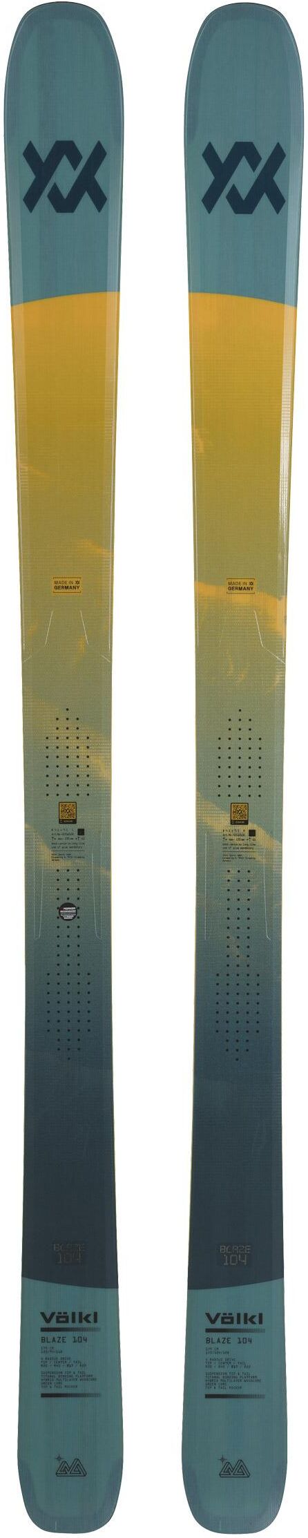 Volkl  - Pack Ski Blaze 104 Teal - 179 + Speed Turn Black Silver - Ski
