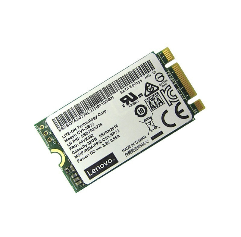 Lenovo ThinkSystem M.2 CV1 32GB SATA 6Gbps niet-hot-swap SSD 7N47A00129