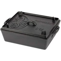 Kastenform mit Deckel k12, Topf schwarz