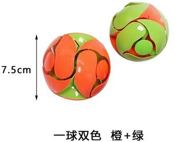 Inspired Living Magic Transform Color Changing Ball Sensory Toy For Stress Relief & Play orange Green