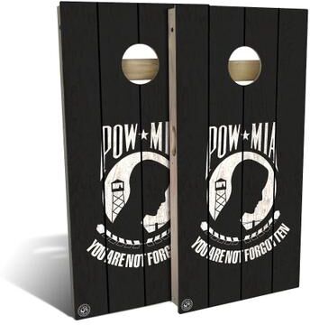 Skip's Garage POW MIA Outdoor Cornhole Board Set