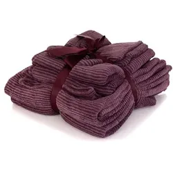 MONT CHALET Handtuch-Set, 10tlg. gestreift Kuschelplüsch Chinchillafell