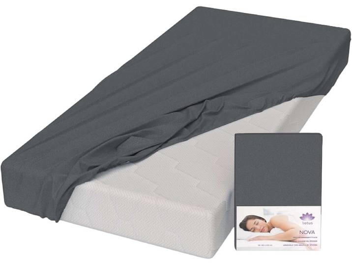 LOTUS Fixleintuch NOVA 90x200cm anthrazit