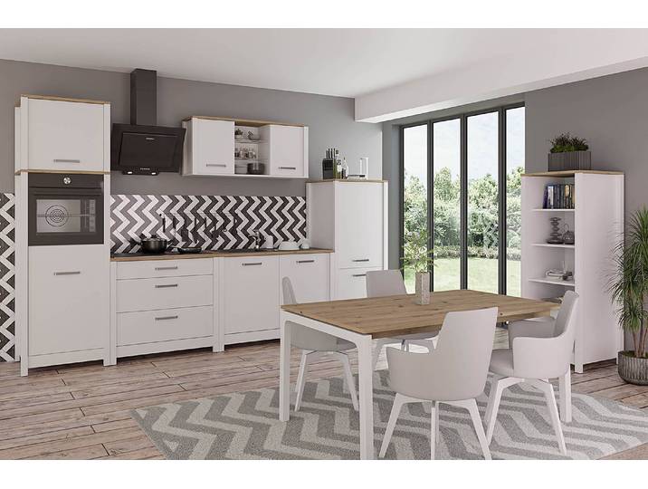 Aufsatzschrank Sicilia 60 x 61 x 70cm Weiß/Weiß