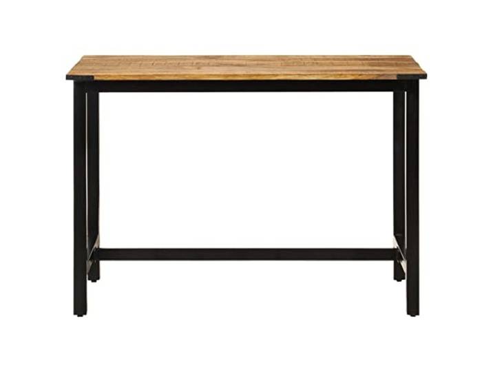 KGHERMDF Esstisch Massivholz Mango 110x60x76 cm Industrial Design, Pulverbeschichtetes Eisengestell, Robust, Langlebig, Küche & Esszimmer