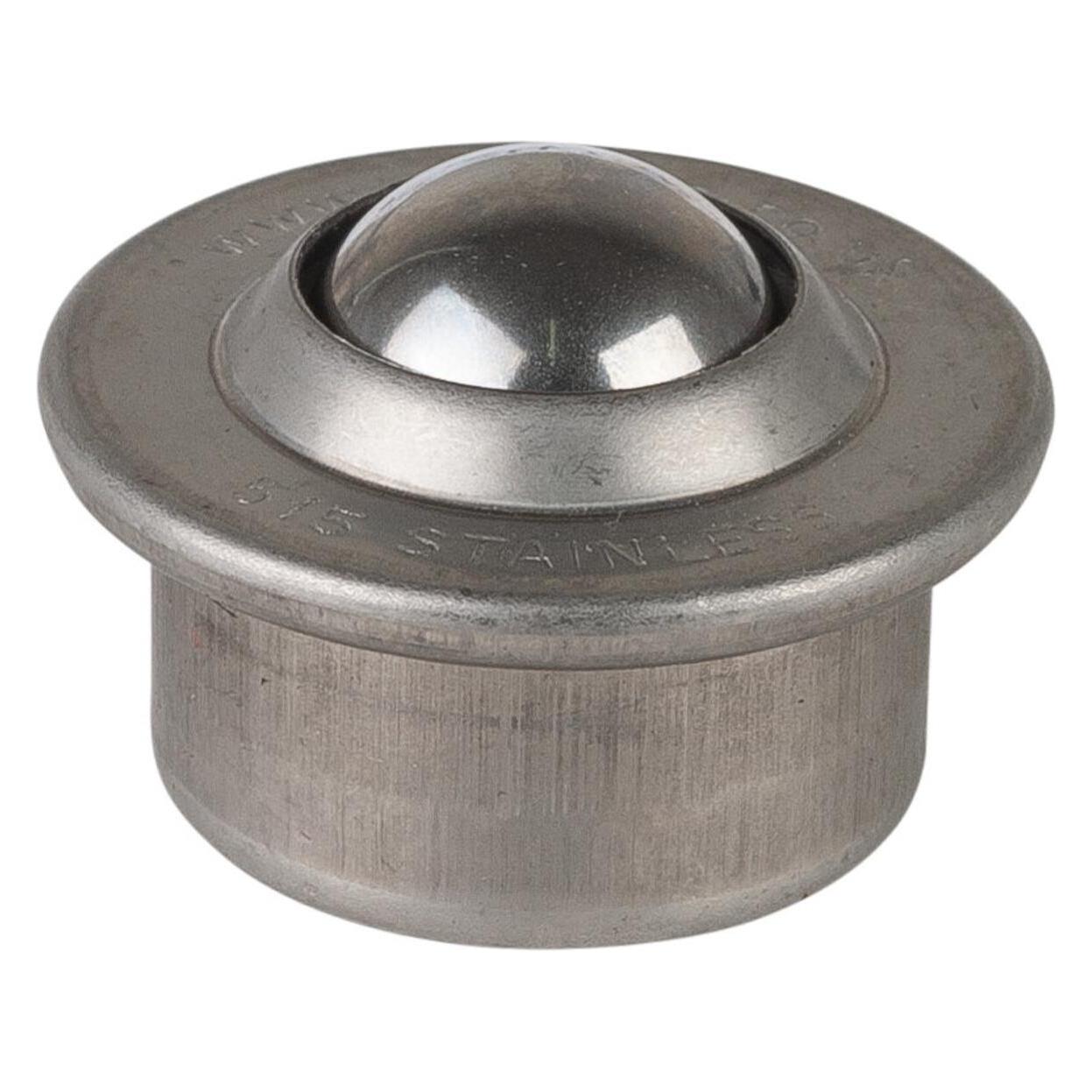 HP Autozubehör Kugelrolle Stahlkugel Ø 24 mm Edelstahl Tragfähigkeit 37 kg (E34.015)