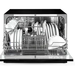 Klarstein Havasia UV 6 Geschirrspüler UV-Licht freistehend 1380W Schwarz