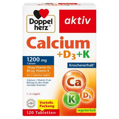Doppelherz Calcium+D3+K Tabletten 120 St