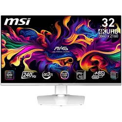 MSI MPG 321URXWDE QD-OLED 31,5 Zoll UHD 4K Gaming Monitor 0,03 ms Reaktionszeit 240 Hz
