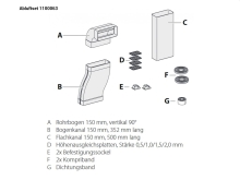 Berbel 1100063 Abluft-Set DL inkl. S-Rohr
