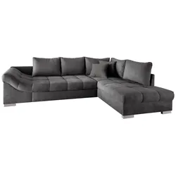 Wohnlandschaft Alvito Anthrazit Nylon/Mikrofaser